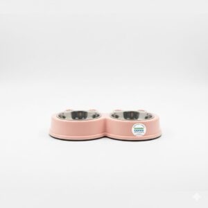 2 in 1 Pet Double Bowl Food Set