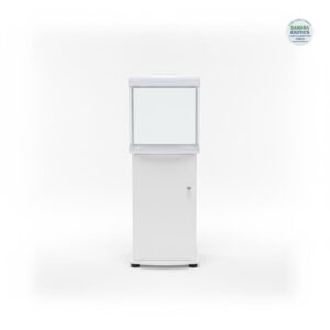 Cylindrical Aquarium with a Cabinet Stand